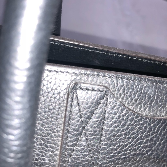 Celine Mini Luggage Handbag in Drummed Calfskin - Picture 7 of 7